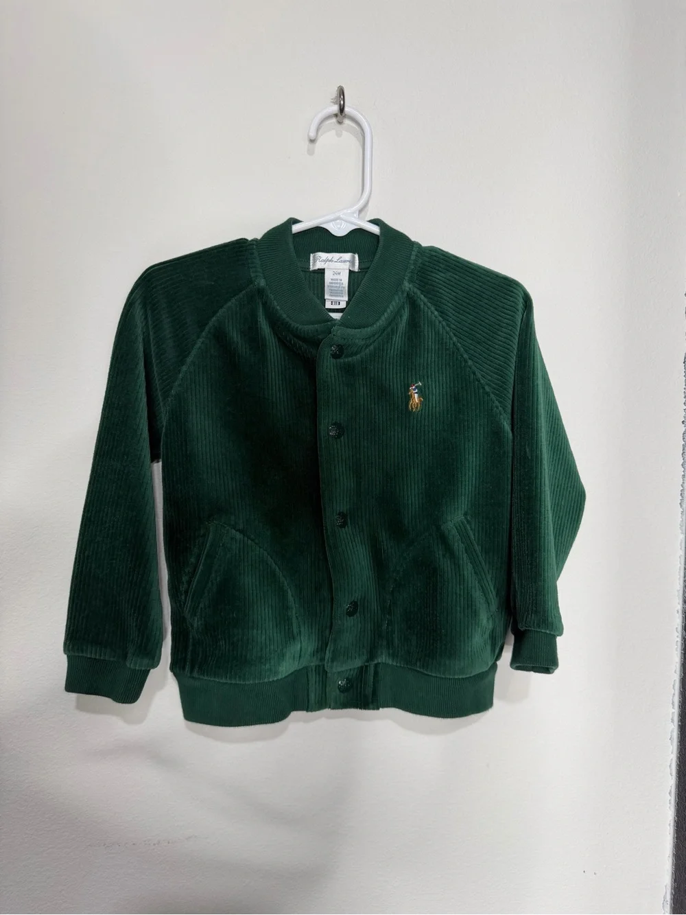 Polo by Ralph Lauren Green Corduroy Kids Matching Set